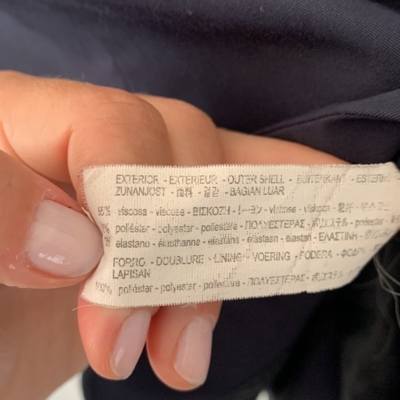 Zara Man navy blue blazer size USA 38‎ two buttons classic elegant casual - Picture 6 of 16